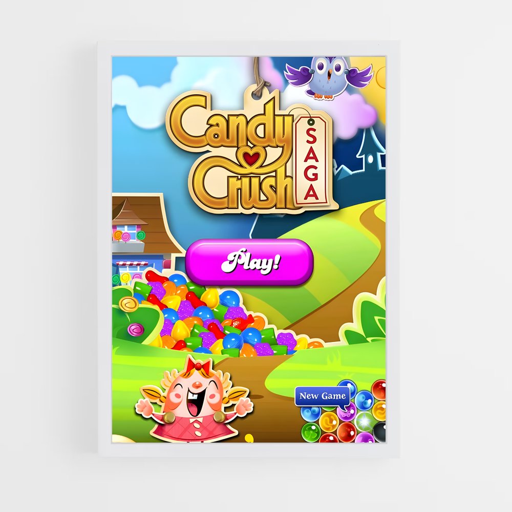 Poster Sucre Éternel – affiche Candy crush (vue 3)